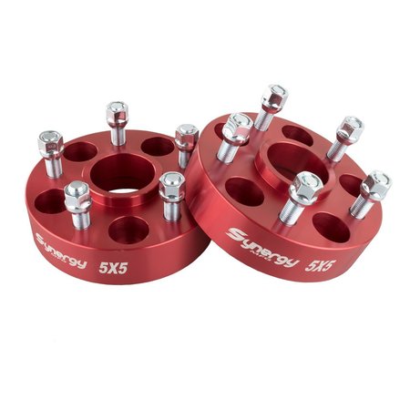 Synergy HUB CENTRIC WHEEL SPACERS - 5X5 - 1.75IN WIDTH, 1/2-20 UNF STUD SIZE 4113-5-50-H